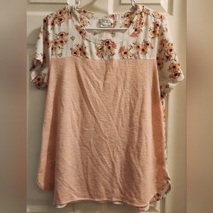 Van Heusen Women's White Floral Blouse